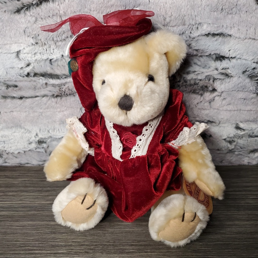 Pickford Bears 8" Plush "Pearl" the Bear of Wealth The Brass Button Collectibles